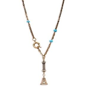 DANNIJO Antique Gold Vintage Eliza Lariat Necklace